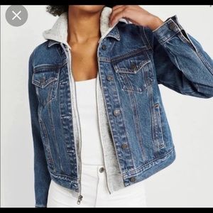 abercrombie cropped denim jacket